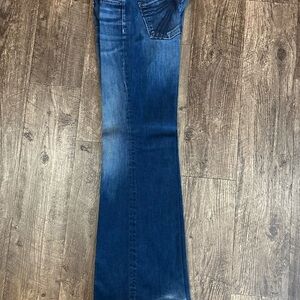 7 For All Mankind Dark Blue Flare Jeans